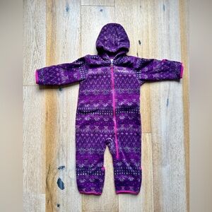 Columbia one piece fleece bunting (12-18mo)